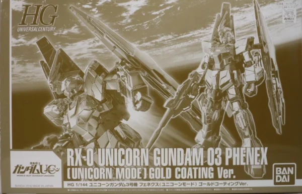 marques de renommée HGUC 1/144 UNICORN GUNDAM 03 PHENEX UNICORN MODE GOLD VER. 1