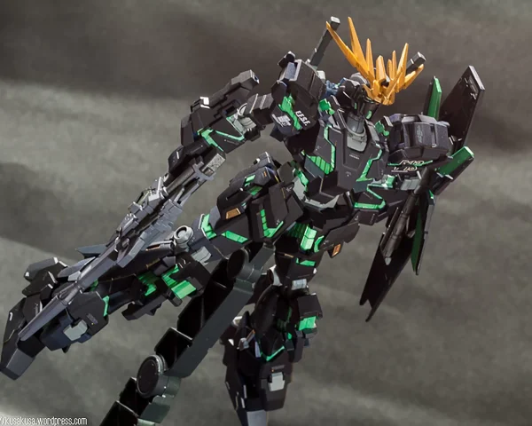 HGUC 1/144 UNICORN GUNDAM 02 BANSHEE NORN DESTROY MODE GREEN VER. mode pas cher 5