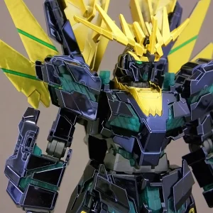 HGUC 1/144 UNICORN GUNDAM 02 BANSHEE NORN DESTROY MODE GREEN VER. mode pas cher 15