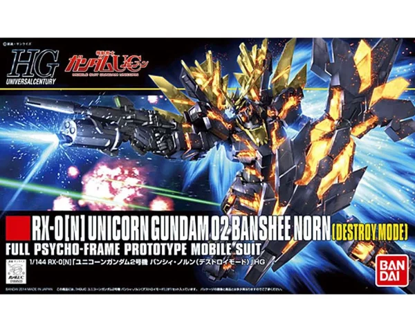 HGUC 1/144 UNICORN GUNDAM 02 BANSHEE NORN DESTROY MODE authentiques 1