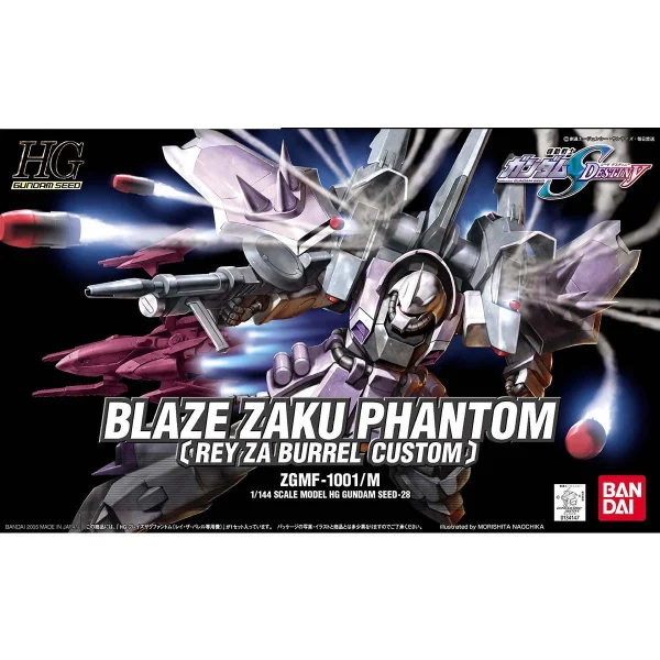 HG 1/144 BLAZE ZAKU PHANTOM (Rey Za Burrel Custom) excellente qualité 1