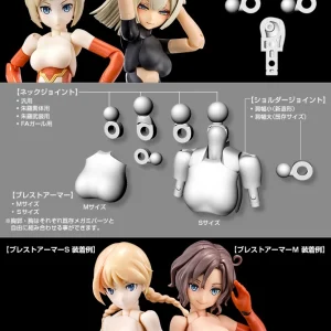 MEGAMI DEVICE M.S.G 01 TOPS SET BLACK / SKIN COLOR C / SKIN COLOR D Retour Facile et Gratuit 17