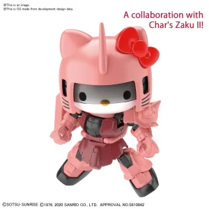 SD GUNDAM CROSS SILHOUETTE HELLO KITTY / MS-06S CHAR’S ZAKU II officiel 8